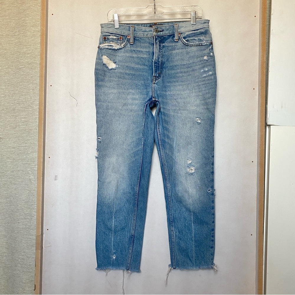 Abercrombie & Fitch Light Blue Denim Mom Jeans
